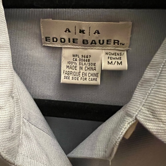 Silk button down blouse from AKA Eddie Bauer - Picture 3 of 4